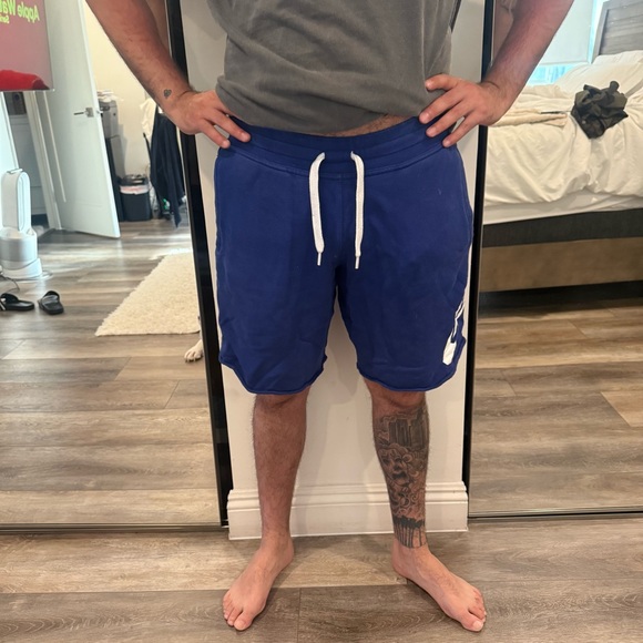 Nike Other - Nike Blue and White Sweat Shorts size large